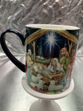 Susan Winget O Holy Night Nativity Scene Ceramic Coffee Mug 14 oz
